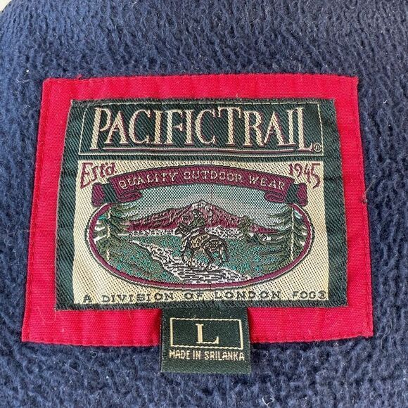 Pacific Trail Full Zip Button Down Fleece Lined Jacket Size L - Picture 10 of 11